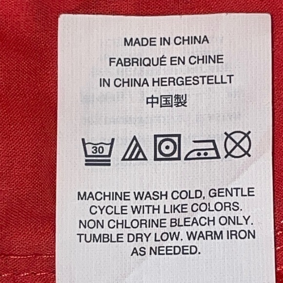 J. Crew Red with Black Elephant Print Cotton Stretch Shorts Style G2548 - Picture 4 of 5